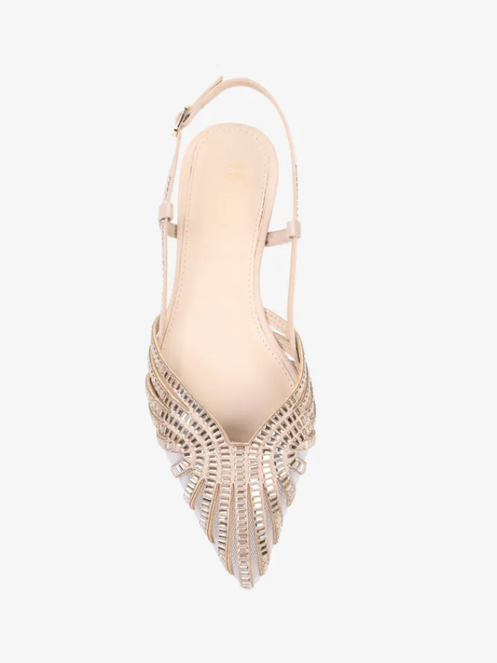 HEGO'S MILANO BALERINY Z OZDOBNYMI KAMYKAMI