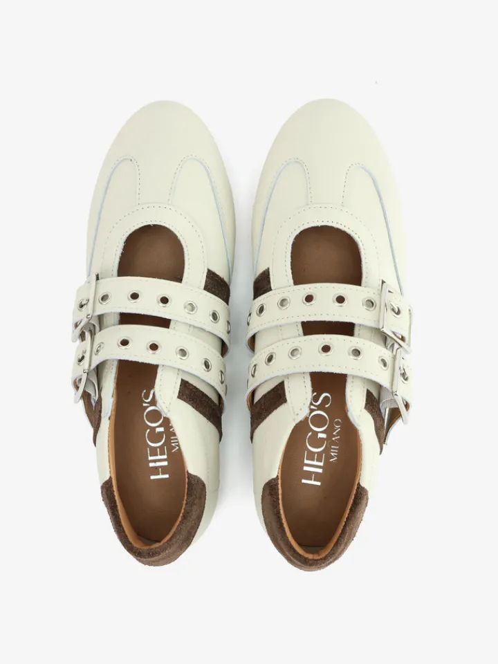 HEGO'S MILANO BEŻOWE SNEAKERSY