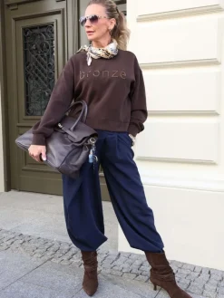 HEGO'S MILANO BRĄZOWE BOTKI NA NISKIM OBCASIE