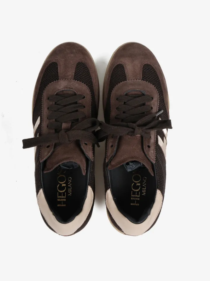 HEGO'S MILANO BRĄZOWE SNEAKERSY