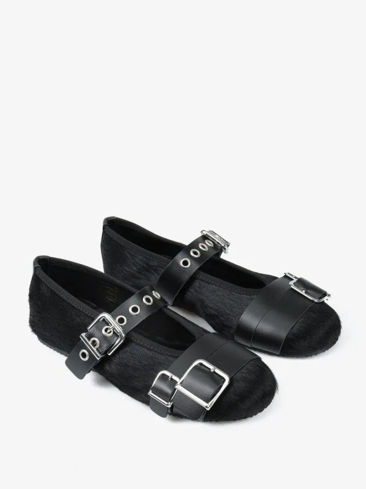 HEGO'S MILANO CZARNE BALERINY MARY JANE