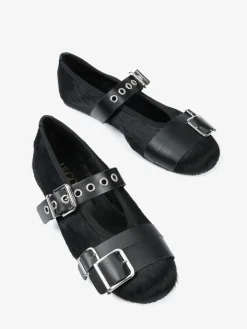 HEGO'S MILANO CZARNE BALERINY MARY JANE