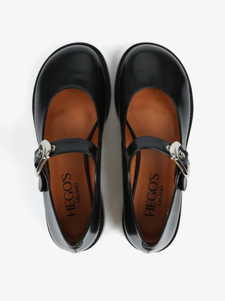 HEGO'S MILANO CZARNE BALERINY MARY JANE