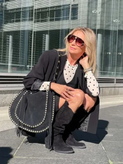 HEGO'S MILANO CZARNE KOWBOJKI