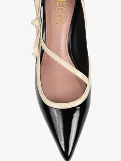 HEGO'S MILANO ELEGANCKIE SZPILKI Z KOKARDKĄ