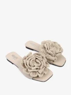 HEGO'S MILANO KLAPKI Z KWIATEM