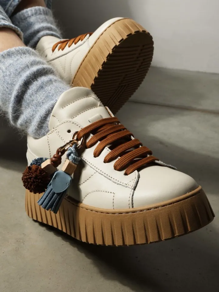 HEGO'S MILANO KREMOWE SNEAKERSY