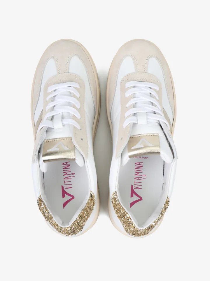 VITAMINATU FOR HEGO'S SNEAKERSY ZE ZŁOTYMI WSTAWKAMI VITAMINATU BY HEGO'S
