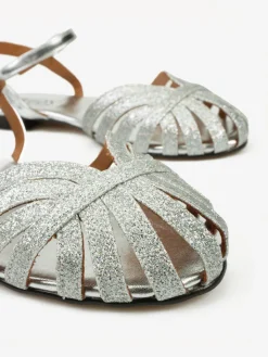 HEGO'S MILANO SREBRNE SANDAŁY